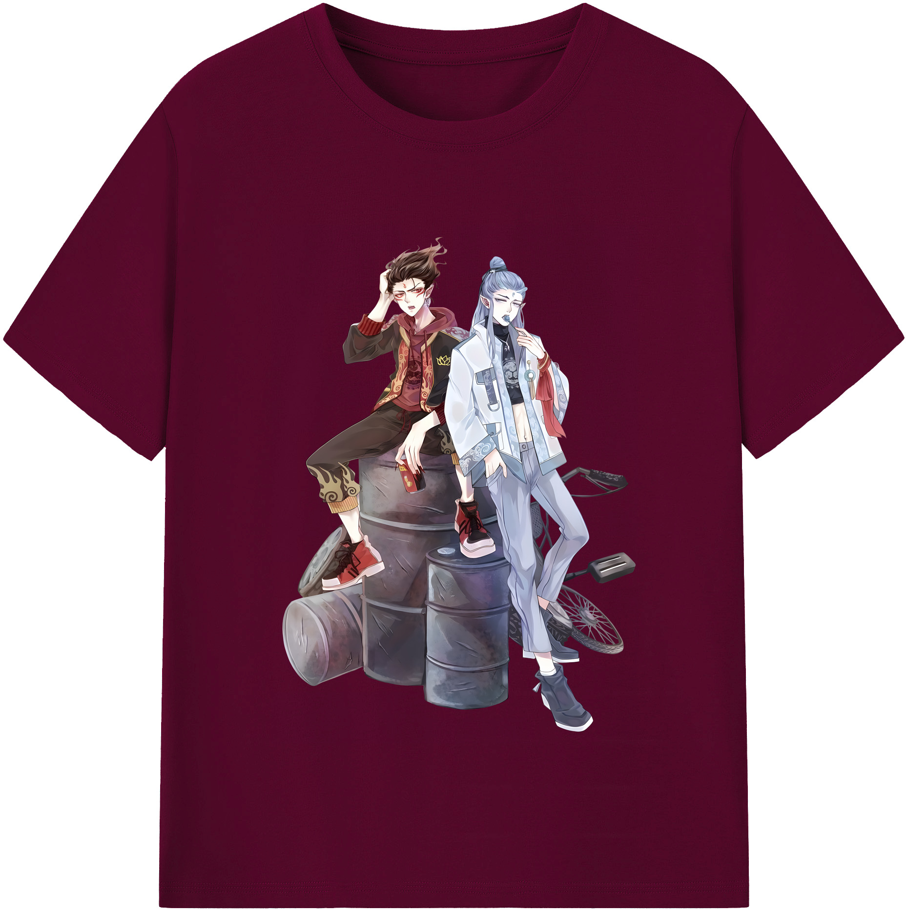 （画像用） Ne Zha 2 ナタ 魔童の大暴れ レディースカジュアルプリントTシャツ（綿100％）